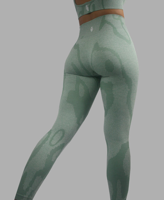 Mint Marble Seamless Leggings